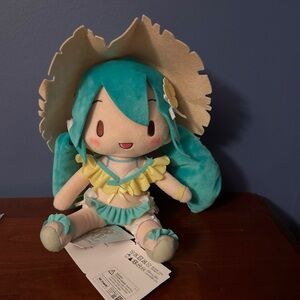 NWT 11” Sega Hatsune Miku Swimsuit Plush from Round 1